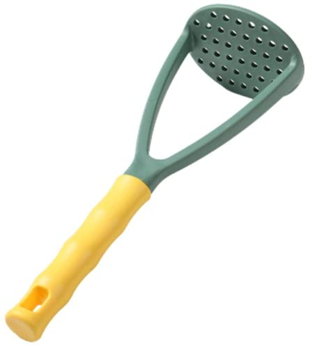 Broyeur de pommes de terre - Potato Smasher - Accessoire de cuisine - Passepurée - Broyeur - Presse en polypropylène- Poignée souple et poignée ergonomique - Résistant pour fruits et légumes (VERT)