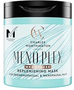 Charles Worthington MenoPlex Menopause Replenishing Mask, Deep Conditioner for Dull Dry Hair, Moisturising Hair Mask for Menopausal Hair, 150ml