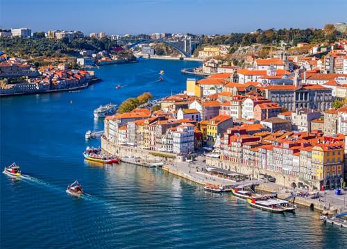 Porto Jigsaw Puzzles for Adults 1000 Jigsaws Douro River Portugal 1000 Piece Jigsaw Puzzles for Adults