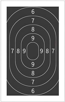 Accurize Shooting Target Ciblet Pistole 5 m för torr eld träning
