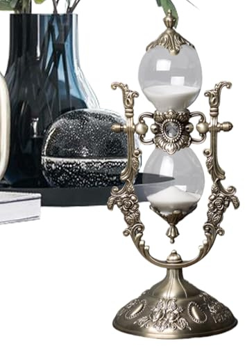 Quorvex Sablier Rétro | Ornement Sablier 15 Minutes - Décor d'Intérieur Décoratif, Temporisateur Décoratif pour Salon Hôtel Restaurant