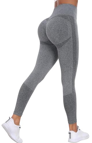 viiotu Butt Lifting Leggings for Women,Elasticated Waist Bum Lift Scrunch Leggings,Gym Leggings for Workout, Yoga,Comfortable,Opaque Sports Pants for Ladies