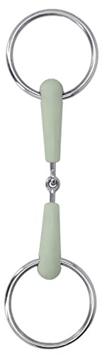 Haofy Filetto a Bocca di Cavallo in Acciaio Inossidabile da 130 Mm, Punta Anti- per Attrezzatura da Allenamento Equestre, Controllo Confortevole per i Cavalieri
