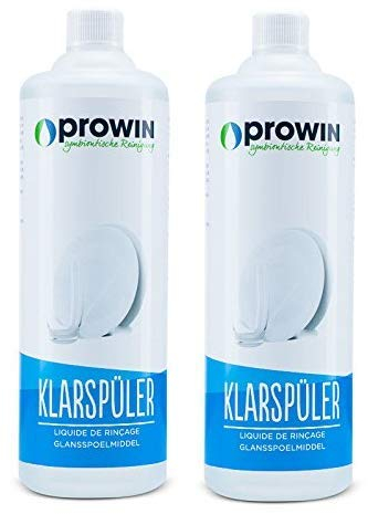proWin Klarspüler Doppelpack 2 Liter - die perfekte Ergänzung für sauberes Geschirr - 2000ml SPARPREIS