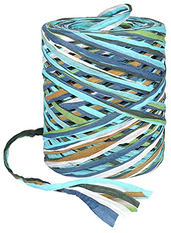G2PLUS 80 M Bast Band Geschenkband, 6 Ply Handwerk Raffia Paper Schnur, Craft Verpackung Papier Bindfäden
