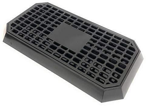 Uni Bar Plastic Drip Tray - Black Rectangular Bar Tray Beer Catcher, Nightclub Pub Accessory for Catching Spills & Drips, Durable & Easy-to-Clean, Convenient with Removable Liner - Made in England