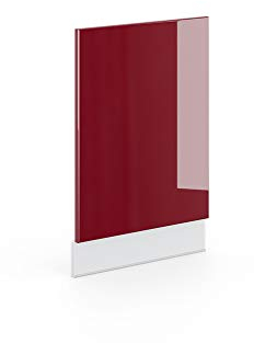 Vicco Frontblende Fame-Line, Bordeaux Hochglanz/Weiß, 45 cm ohne Arbeitsplatte