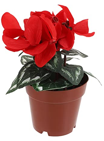 Healifty Künstliches Alpenveilchen, Topfdekoration, Wohnzimmer, künstliche Topfpflanze, Dekoration