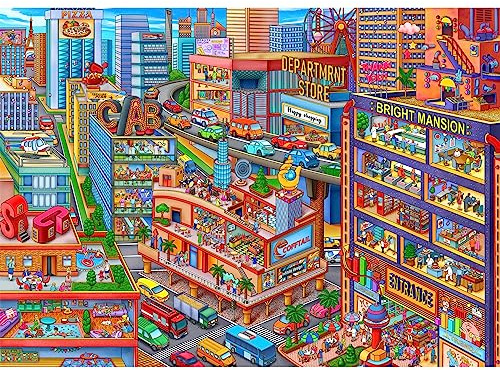 HUADADA Jigsaw puzzles for adults 1000 piece jigsaw puzzles for adults jigsaws 1000 pieces for adults Challenging Game （Business Center）… (GSDZ0147-00001)