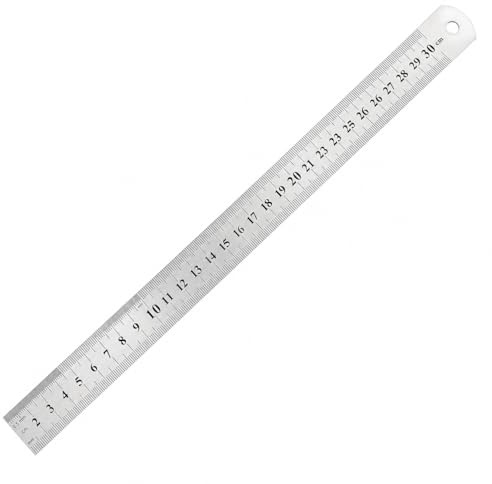 DAUMKINO Règle Acier Inoxydable 30 cm
