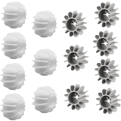 BOBOZHONG Boule de Sèche-Linge,14 pièces Boule de Lavage,Boules de Lavage pour Machine à Laver Réutilisables Boule De Lessive,pour Accélérer Le Séchage et Réduire Les Plis(4 x 2 cm)