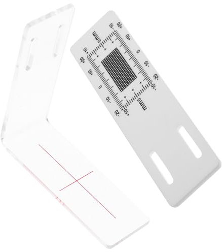 KITANDOVE Risslineale Acryllineal Für Architektur Messlineal Rissbreitenskalenlineal Tragbares Rissbreitenmesslineal