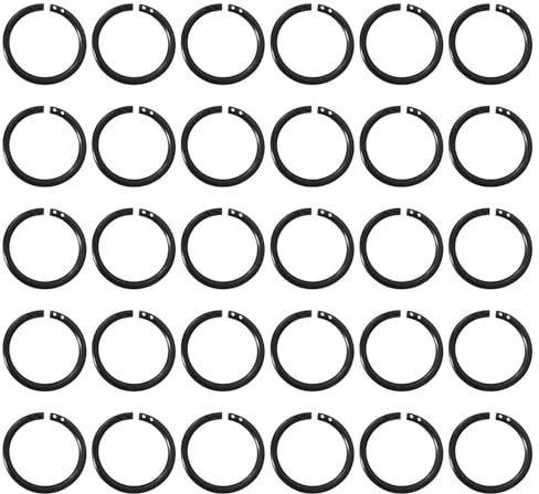 SLEEKEE Anneaux Fendus en Plastique 30 Pièces, Crochets De Rideau De Douche, Crochets De Rideau, Anneaux Fendus Multifonctionnels, Accessoires pour La Maison