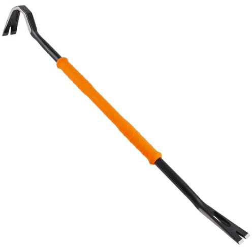 Klein Tools 66096 36-Inch Gooseneck Wrecking Bar and Nail Puller, Heavy Duty Forged Carbon Steel, Pry Bar for Demolition