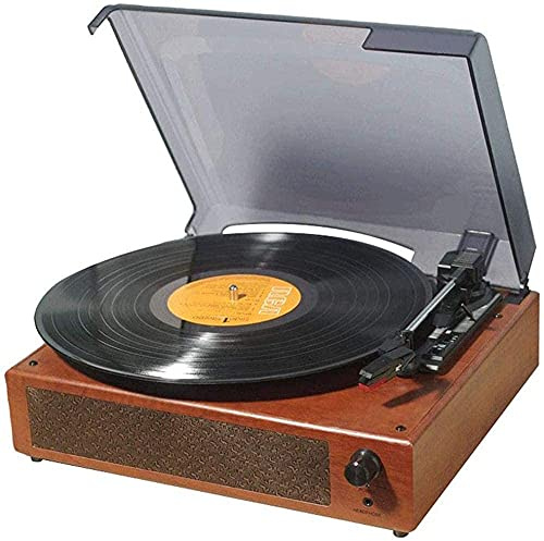 ZJFHEYUO Giradischi retrò, grammofono, Giradischi in Vinile, Giradischi Bluetooth, Giradischi fonografo con Stereo Integrato