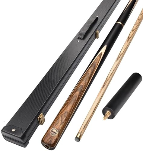 Generisch 57 Snookerqueue mit verlängertem Griff und Hartschalenkoffer, professioneller Poolqueue, 10,2 mm Spitze, 19 oz