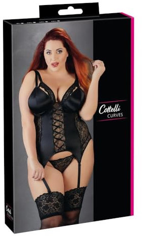 Cottelli Collection Hemd PowerNet Plus Spitze, Größe 2XL