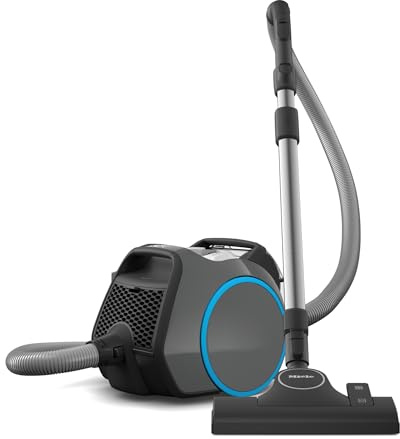 Miele Boost CX1 - Bagless Canister Vacuum Cleaner, Lightweight, Compact and Corded with Vortex Technology and Hygiene AirClean Filter, in Grey/Blue