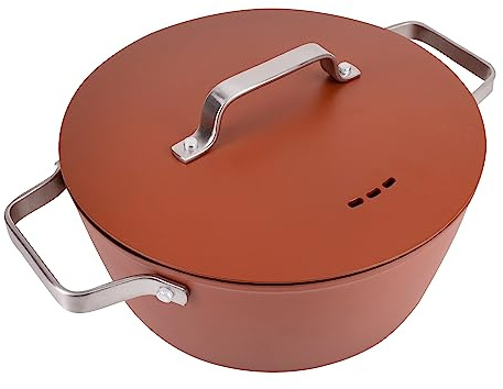 Kochtopf, 28 x 12,5 cm, geschmiedetes Aluminium, Induktion, mit Deckel