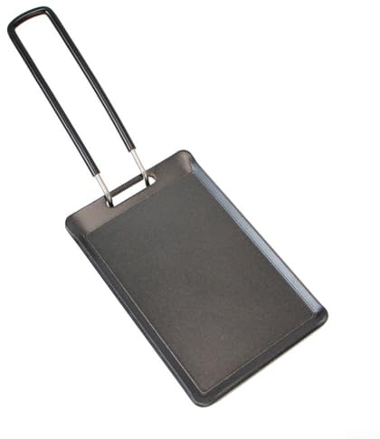 DAZZLEEX Cast Iron Griddle, Grill Pan Griddle Grill With Handles, Nonstick Plate Square Barbecue Plate Steak Grill Pan Teppanyaki
