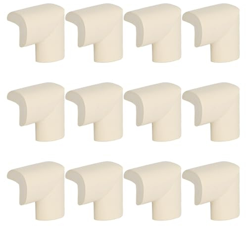 Set di 12 protezioni per angoli da tavolo, per la sicurezza dei bambini, paraspigoli per mobili, paraspigoli, cuscino angolare da tavolo, spugna a forma di L