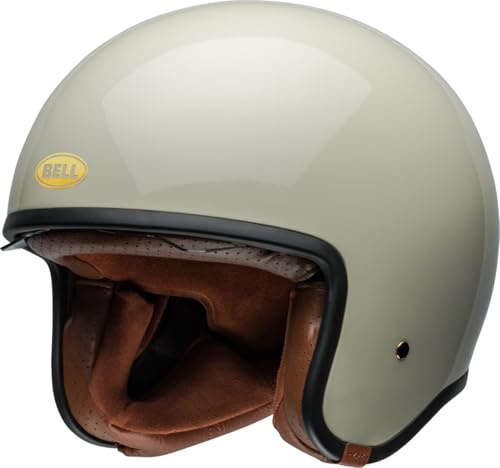 Bell TX-501 Solid ECE Jethelm – Tradition & Innovation, Moderne Features, Schutz & Komfort, Gute Belüftung, verstellbare Passform, ideal für MX & Offroad, Farbe: Vintage White, Größe: XL