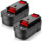 2 Stück 18V 3.6Ah NI-MH Akku Ersatz für Black Decker Akku 18V Kompatibel für Black Decker HPB18 A1718 FSB18 FEB180S A18 A18E FS180BX FS18BX FS18FL FSB18 Catastro