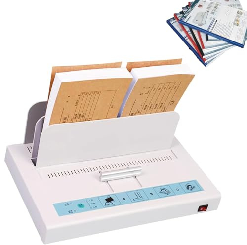 FUYAO Thermal Binding Machine for Document Contracts, Fast & Evenly Heated Universal Heat Binding, 1-50mm Thickness, Ideal for Tenders Insurance Contracts