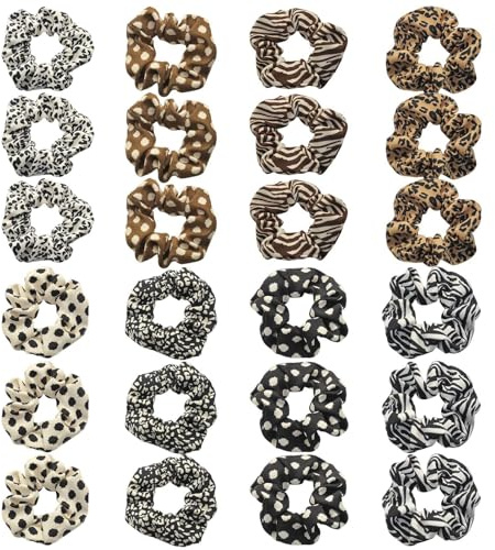 Confezione Da 24 Elastici Per Capelli Da Donna, Elastici Per Capelli Retrò, Elastici Per Capelli Elastici, Elastici Per Capelli Personalizzati Alla Moda, Accessori Per Capelli