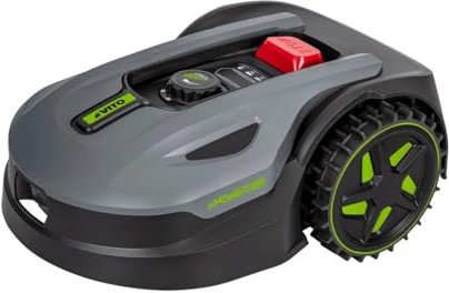 VITO – Robot cortacésped conectado 800m2 – Recortadora de batería 20 V estación de carga – Cable periférico – Conexión Android iOS