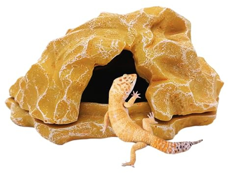 Tana per Rettili | Rifugio in Acquario per Rettili Tana per Serpente | Accessori per Acquario Paesaggio Zona per Prendere il Sole Decorazione per Tartarughe d'Acqua Gamberi Granchi