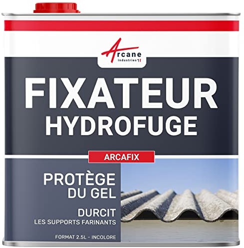 Durcisseur fixateur pour béton, tuile, sol, mur et joint, anti poussière, hydrofuge, protection anti gel : Arcafix - 2.5 L (jusqu'à 12.5 m²) - ARCANE INDUSTRIES
