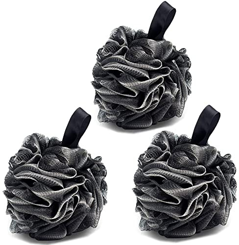 3 Pack Bain Douche Éponge JollyJelly Bain De Mousse Loofahs Brosse À Nettoyer Pour Femmes Hommes Exfolier La Peau Nettoyer La Peau Apaisante (60g/PCS)