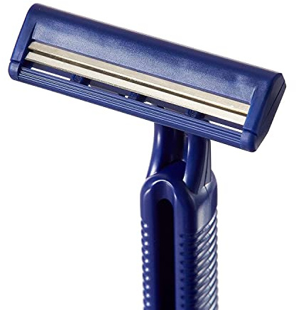 Deluxe Disposable Comfort Grip Twin-Blade Razors from PrimeMed (50 Count)