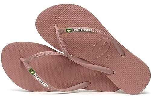 Havaianas - Slim Brasil Logo, Infradito Comode, Resistenti e Leggere, Omaggio al Brasile, Bandiera su Cinghie e Suola, Donna