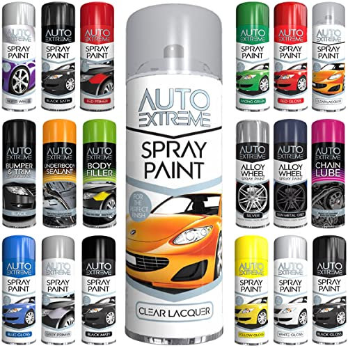 Classic Signature - 1 x Auto Extreme Clear lacquer Spray Paint 250ml, Professional Quality, Perfect Finish for Cars, Bikes,Vans, Metal, Wood