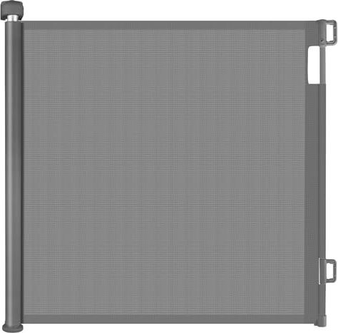 PetHot Stair Gate, Retractable Stair Gate for Babies and Pets, Baby Gate or Dog Gate, Extends up to 55 Wide, 33 Tall One Handed Operation, Baby Gate for Stairs/Doorways/Hallways/Outdoor(Grey)