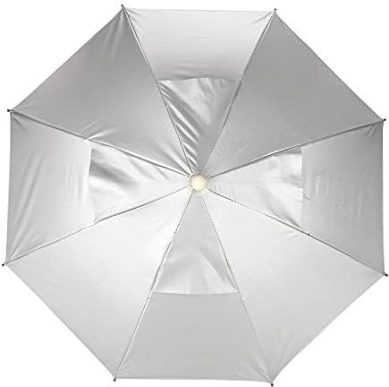 Fybida Chapeau Parasol de Tête, Parapluie sur la Tête, Chapeau de Pêche Anti-UV et Imperméable pour la Pluie et le Soleil