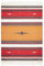 Steppenwolle® Wolldecke Patagonia (135x200 cm) Decke Boho aus 100% Schurwolle | Wolldecke für Kinder & Erwachsene | Bunte Decke in rot gelb schwarz | Fair produziert in der EU