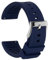 TStrap Silicone Watch Strap 24mm - Blue Quick Release Watch Band for Mens Womens - Military Waterproof Smart Watches Bracelet Replacement with Clasp Ladies - 18mm 19mm 20mm 21mm 22mm 24mm