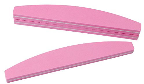 Nail Art Sand Buffer - Puntas de pulido para manicura, herramienta de lima de gel acrílico, grano 100/180, limas y pulidores de uñas a granel