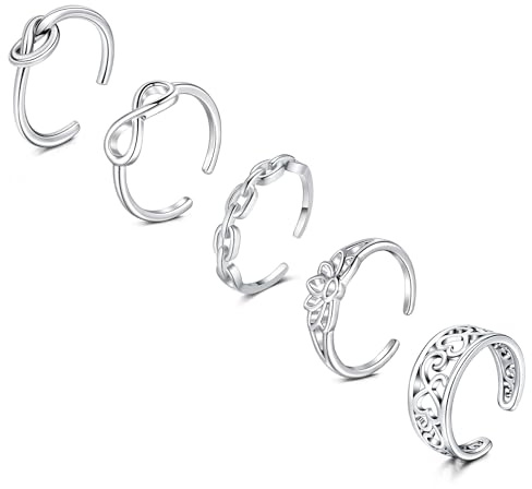 Briana Williams Toe Ring Anelli per Dita Aperti Anelli per Articolazioni per Caviglia per Piedi Regolabile Gioielli per Donna
