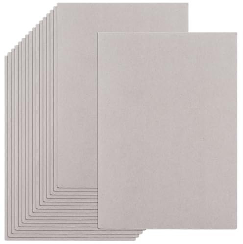 APACALI 50 Sheets A4 Greyboard, 1000 Micron Chipboard, Mount Board, Thick Cardboard for Model Making, Crafts and DIY Projects