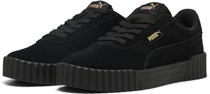 PUMA Carina 3.0 SD Damen-Sneaker, Schwarz/Gold, 7.5 UK