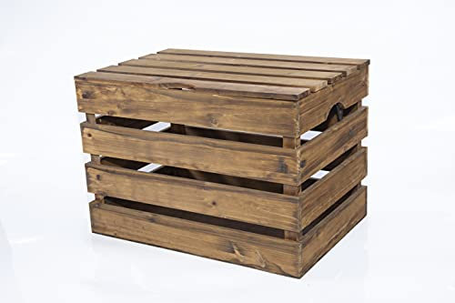 green leaves Bulk Vintage Wooden Storage Box with Lid Trunk Retail Chest Shoes Box (Medium)