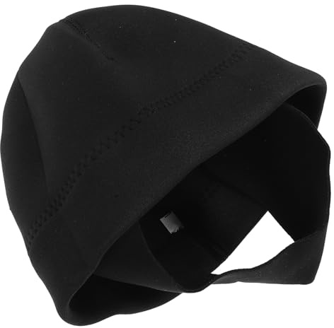 ASAKKURA Diving Hood Black L – Thermal Snorkeling Swim Cap for – Neoprene Surf and Scuba Diving Gear for Water Sports and Pool Activities
