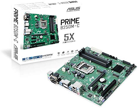 Asus Prime B250M-C Gaming Mainboard Sockel 1151 (mATX, Intel B250, Kabylake, 4xDDR4-Speicher, USB 3.0)