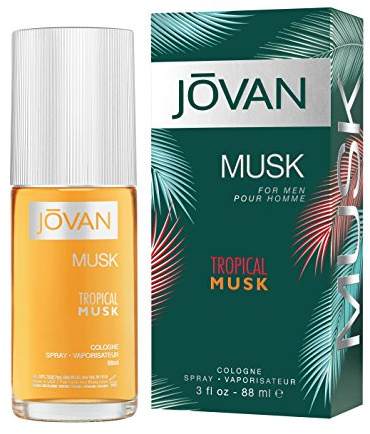 Jovan Tropical Musk Cologne for Men, Multicolor, Aromatic, 88 ml (Pack of 1)