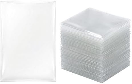 Buste in cellophane, piatte e trasparenti, 22 x 30 cm, per confezionare regali, feste, matrimoni, snack, biscotti, caramelle, casa, cucina, 100 pezzi