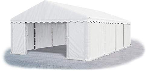 Das Company Lagerzelt 5x8m wasserdicht weiß Zelt 240g/m² PE Plane hochwertig Gartenzelt Summer MPE